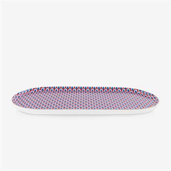 Pip Studio Flower Festival Mavi Porselen Servis Tabağı 25cm