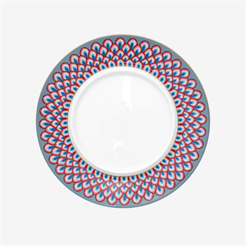 Pip Studio Flower Festival Mavi Yuvarlak Tereyağlık 17cm