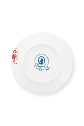 Pip Studio Royal Çizgili Pembe Tabak 21cm