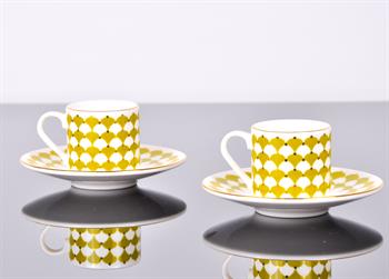 Porser Peyda Açık Yeşil Kahve Fincan Takımı 2 Kişilik 4 Parça