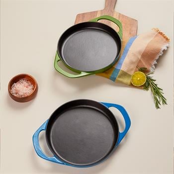 Potart 22cm Yuvarlak Sahan Parlak Mavi