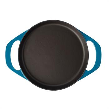 Potart 22cm Yuvarlak Sahan Parlak Mavi