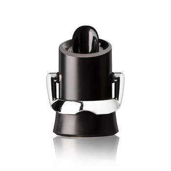 Vacu Vin Şampanya KilitAğızlı ve Damla Korumalı Kutulu - Siyah