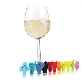 Vacu Vin Bardak Markörleri Kutulu 12 Parça - Partileyen Figürler