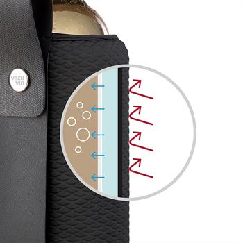 Vacu Vin Aktif Esnek Şarap ve Şampanya Soğutucu Artico - Siyah Limited Edition