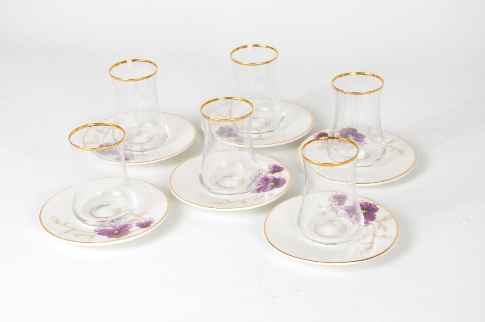 AryıldızAryıldız Evaliza Buket Mor Çay Seti 6lı | Karabaş Home
