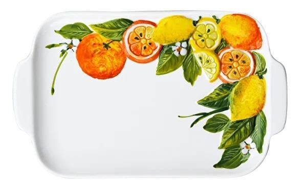 EDELWEISS-EW371G-Limon & Portakal Desenli Dikdörtgen Tabak 16x26 cm