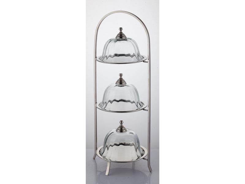 LAMEDORE-1PA-15992-KEK STANDI KAPAKLI YUVARLAK 3 KATLI 26*21*62,5 CM