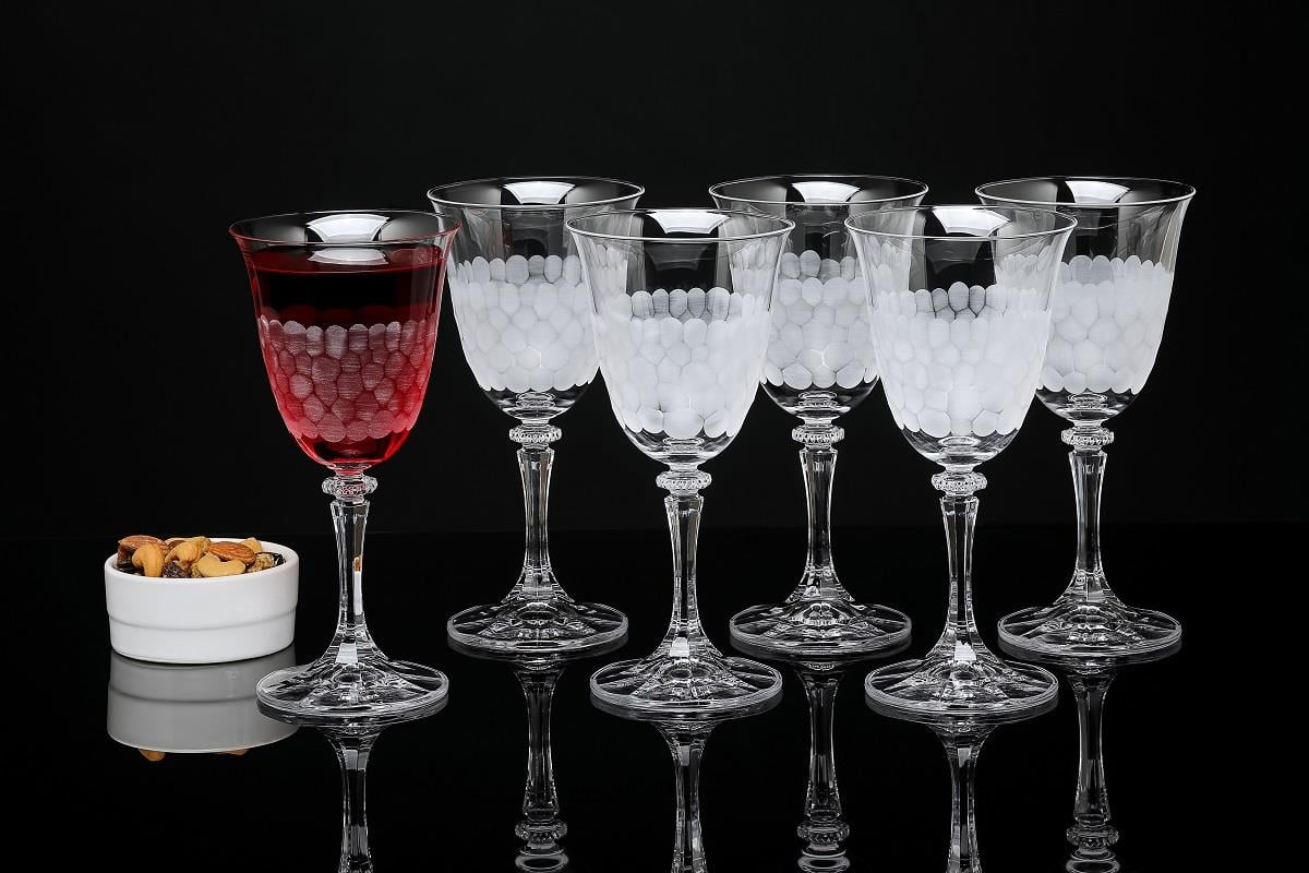 MarjhaPETEK DESEN RENKSİZ 6 LI KADEH