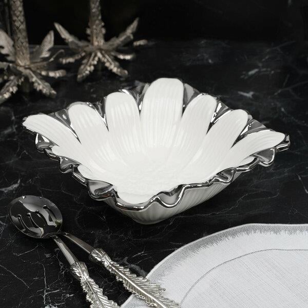 Roy KingRoy King Flora Sılver Kare Salata Kase 25*25*9 | Karabaş Home
