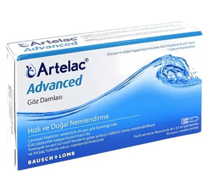 BAUSCH+LOMBGÖZ-KULAK BURUN BOĞAZ SAĞLIĞIArtelac Advanced Göz Damlası 30 Flakon 0,5 ml