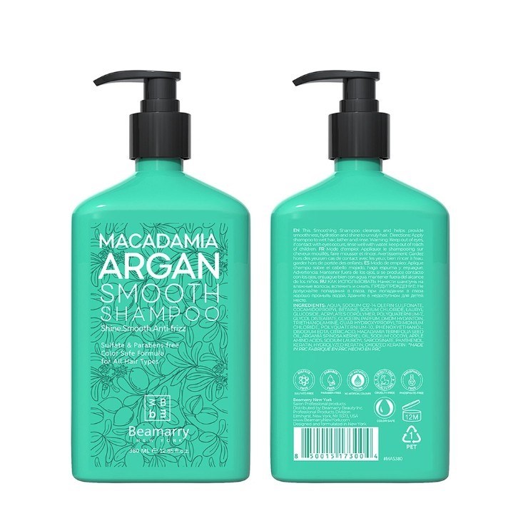 BeaMarryŞAMPUANLARBeamarry Macadamia Argan Smooth Shampoo 380 ml