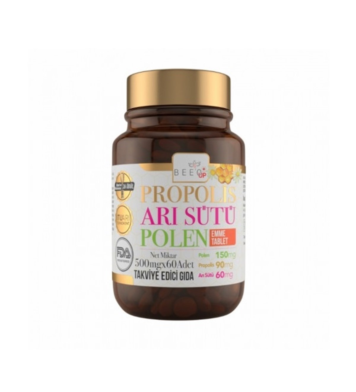 BEEOÇOCUKLAR İÇİN BESİN TAKVİYELERİBee`o Up Propolis Arı Sütü Polen Çocuk 60 Tablet