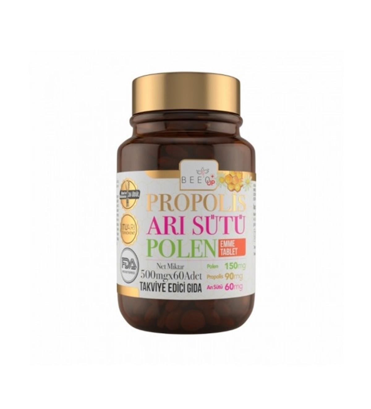 BEEOÇOCUKLAR İÇİN BESİN TAKVİYELERİBee`o Up Propolis Arı Sütü Polen Çocuk 60 Tablet