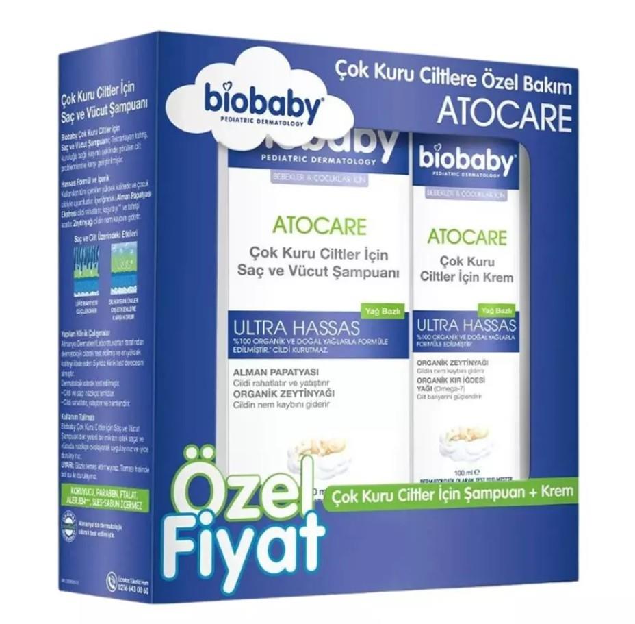 BIOBABYBEBEK VE ÇOCUK ŞAMPUANLARIBiobaby Kuru ve Çok Kuru Ciltlere Özel Bakım Seti 