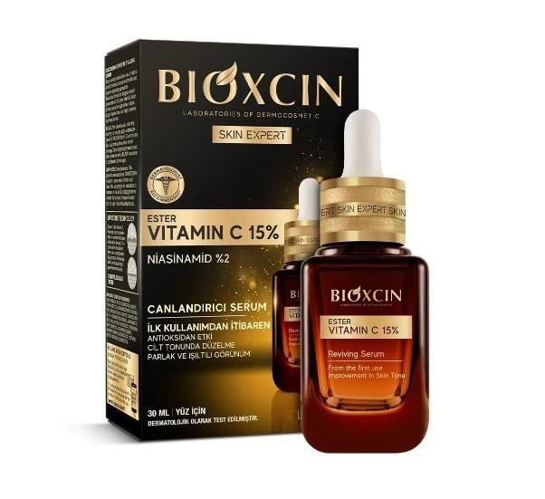 BİOXCİNCİLT BAKIM SERUMLARIBioxcin Ester Vitamin C %15 Canlandırıcı Serum 30 ml