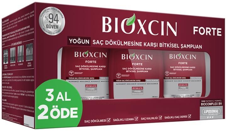 BİOXCİNŞAMPUANLARBioxcin Forte Saç Dökülmesine Karşı Bakım Şampuanı 300 ml - 3 Al 2 Öde