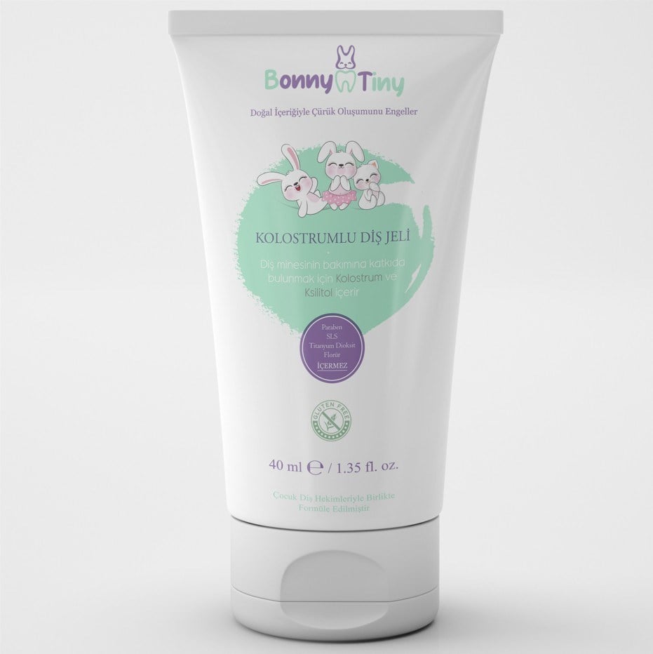 Bonny TinyBEBEK VE ÇOCUK DİŞ MACUNLARIBonny Tiny Koruyucu Kolostrumlu Diş Jeli 40 ml