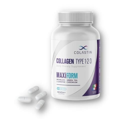 COLASTİNKOLAJENLERColastin MaxiForm Kolajen 1-2-3 Güzellik ve Form Bir Arada 60 Tablet
