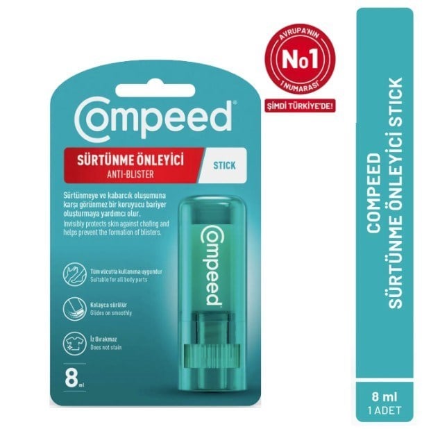CompeedAYAK KREMLERİCompeed Sürtünme Önleyici Stick 8 ml