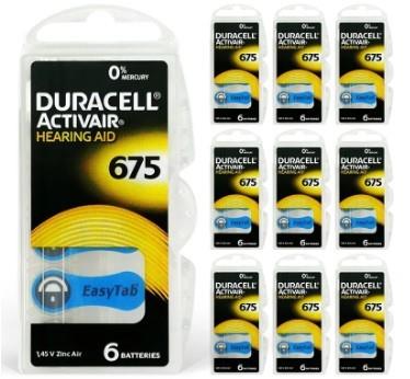 DURACELLPİLLERDuracell 675 İşitme Cihazı Pili 6'lı 10 Paket