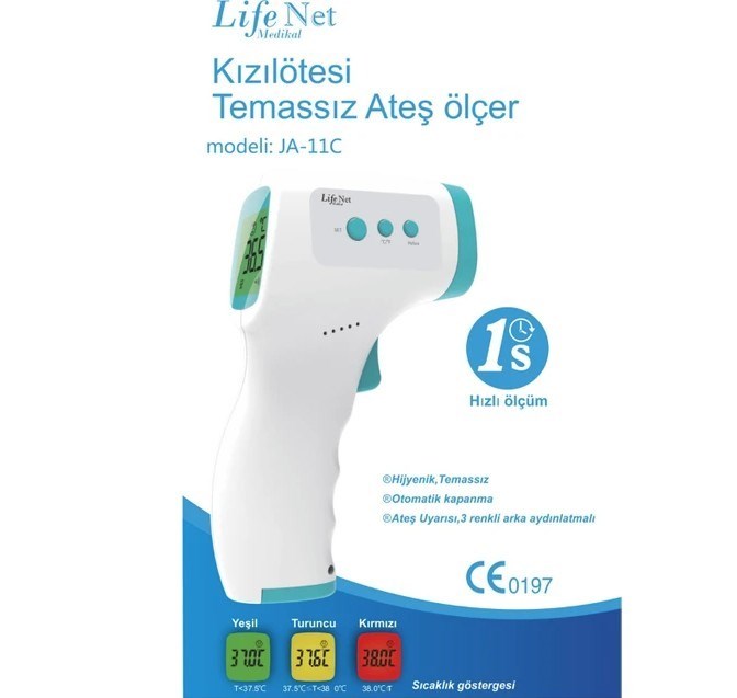 LİFENETATEŞ ÖLÇERLife Net JA-11C Temassız Ateş Ölçer