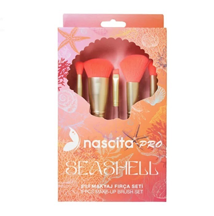 NascitaMAKYAJ ÜRÜNLERİNascita Pro Seashell 5li Makyaj Fırça Seti 