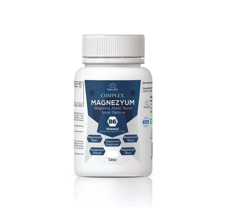 NaturLİFEVİTAMİN-MİNERALLERNaturlife Magnezyum Complex B6 Vitamin 60 Tablet
