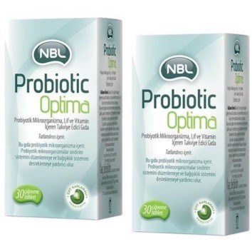 NBLPROBİYOTİKLERNBL Probiotic Optima 30 Çiğneme Tablet 2'li