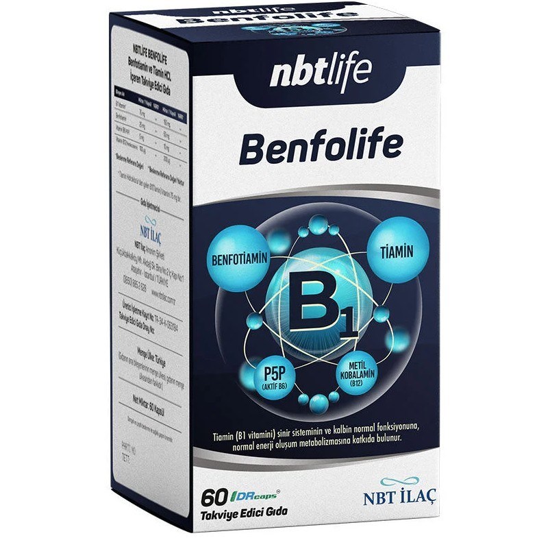 NBTVİTAMİN-MİNERALLERNbt Life Benfolife 60 Kapsül