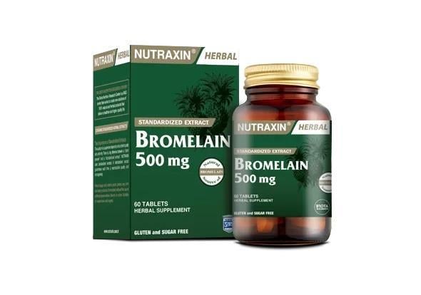 NUTRAXINBİTKİSEL ÜRÜNLERNutraxin Bromelain 500 mg 60 Kapsül