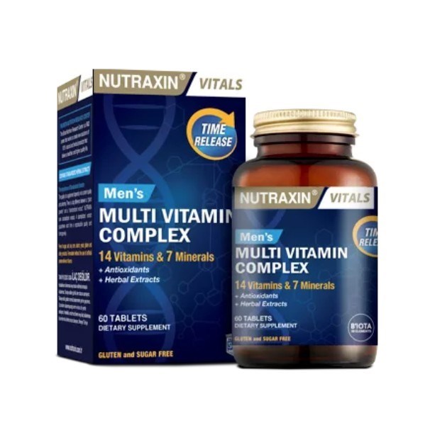 NUTRAXINVİTAMİN-MİNERALLERNutraxin Men's Multi Vitamin Complex 60 Tablet
