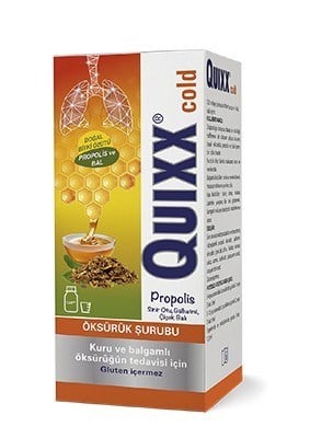 QUIXXBİTKİSEL ÜRÜNLERQuixx Cold Propolis Şurup 100 Ml