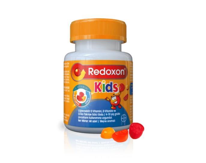 REDOXONÇOCUKLAR İÇİN BESİN TAKVİYELERİRedoxon Kids C+D+Çinko Çiğnenebilir Tablet 60 Adet