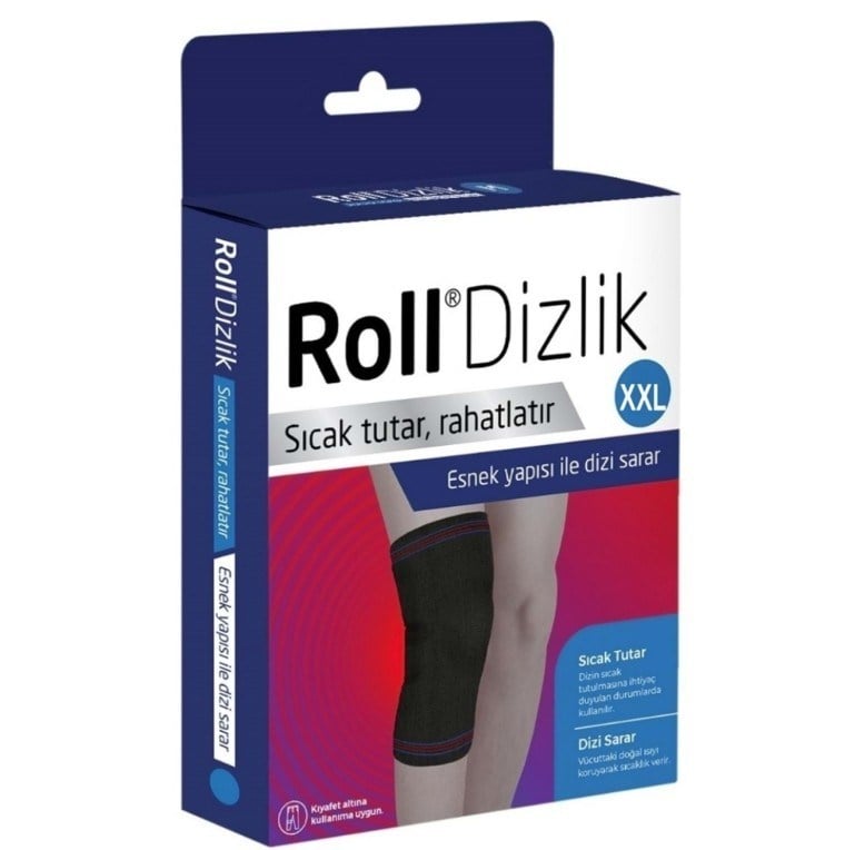 ROLLGENEL SAĞLIK ÜRÜNLERİRoll Siyah Dizlik - XXLarge