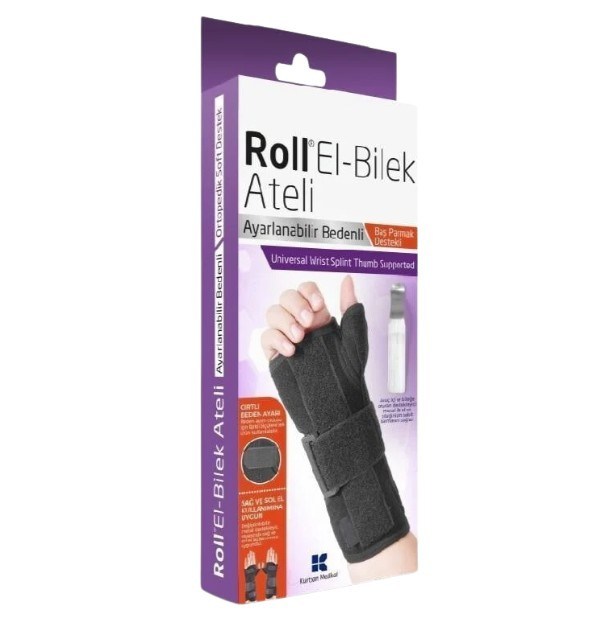 ROLLGENEL SAĞLIK ÜRÜNLERİRoll Universal Başparmak Destekli El Bilek Ateli