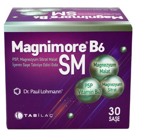 TAB İLAÇVİTAMİN-MİNERALLERMagnimore B6 SM 30 Saşe