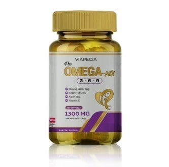 VİAPECİAOMEGA-3 / BALIK YAĞLARIViapecia Pro-Omega Mix 3-6-9 Norveç Balık Yağı 200 Soft Gel