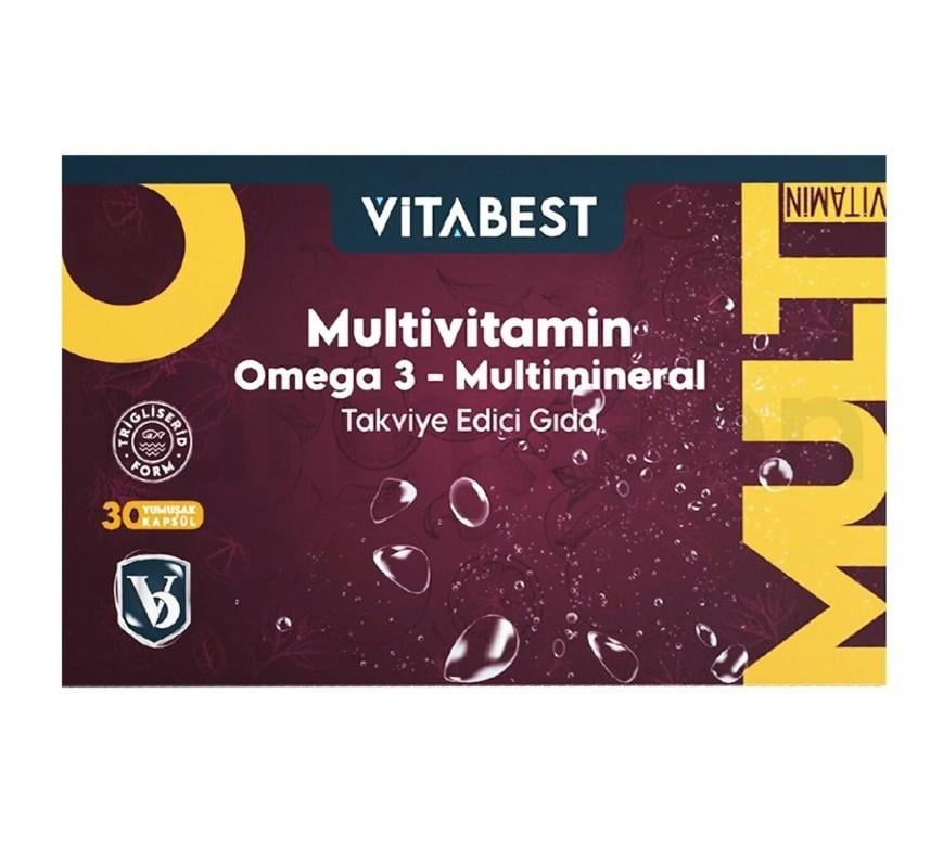 VİTABESTVİTAMİN-MİNERALLERVitabest Multivitamin 30 Kapsül