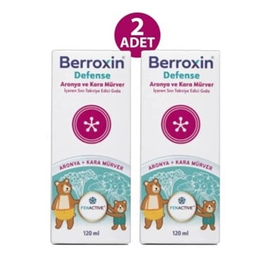 ABDİİBRAHİMVİTAMİN-MİNERALLERBerroxin Defense Şurup 120 ml 2 Adet Avantajlı Paket