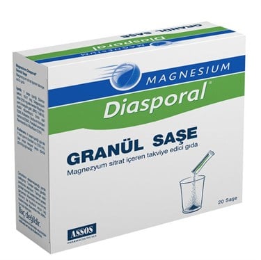 ASSOSVİTAMİN-MİNERALLERMagnesium Diasporal 20 Granül Saşe