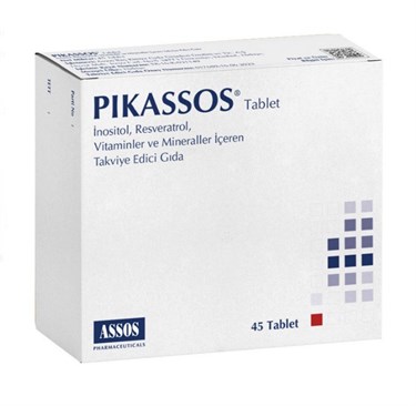 ASSOSVİTAMİN-MİNERALLERPikassos İnositol ve Resveratrol 45 Tablet