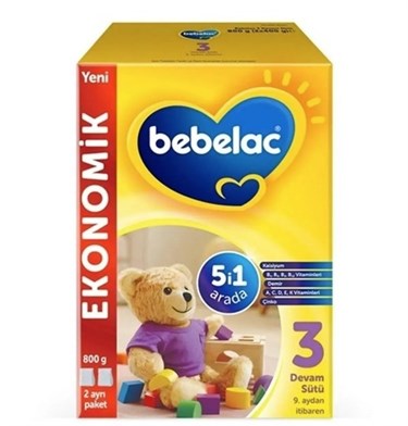 BEBELACBEBEK MAMALARIBebelac 3 Devam Sütü 9 Ay+ 800 gr