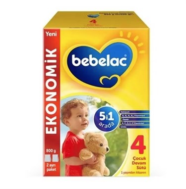 BEBELACBEBEK MAMALARIBebelac 4 Çocuk Devam Sütü 1 Yaş+ 800 gr