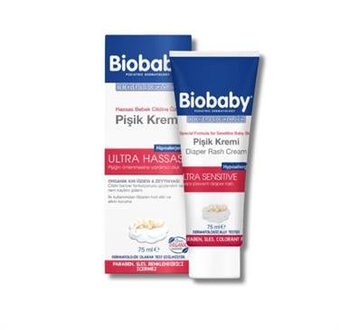BIOBABYPİŞİK KREMLERİBiobaby Ultra Hassas Pişik Giderici Krem 75 ml