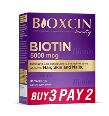 BİOXCİNBESİN TAKVİYELERİBioxcin Biotin 90 Tablet