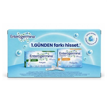 ENTEROGERMİNAPROBİYOTİKLEREnterogermina Family 5 Flakon + Kids 10 Flakon Fırsat Paketi