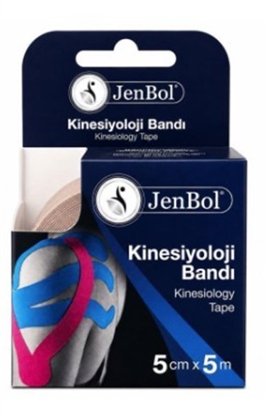 JENBOLSPORCU BESİN TAKVİYELERİJenbol Kinesiology Tape Ağrı Bandı 5 cm x 5 m - ten