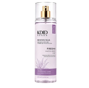 KDIDSAÇ BAKIM ÜRÜNLERİKdid Fresha Hair & Body Mist Nemlendirici Saç ve Vücut Spreyi Niasinamid İpek Proteini Pantenol Fresha 200 ml