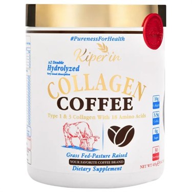 KİPERİNKOLAJENLERKiperin Coffee Collagen | Kahveli Çift Hidrolize %100 Saf ve Doğal Toz Kolajen Peptitler | 30 Günlük